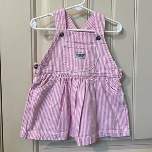 Osh Kosh overall dress. 18 mos.